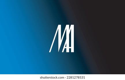 Alphabet letters Initials Monogram logo MA, AM, M and A