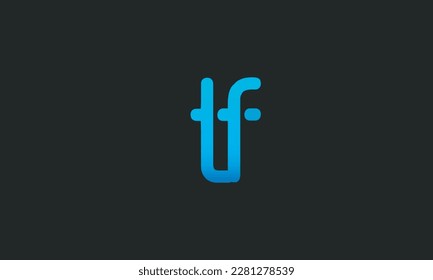 Alphabet letters Initials Monogram logo TF, FT, T and F