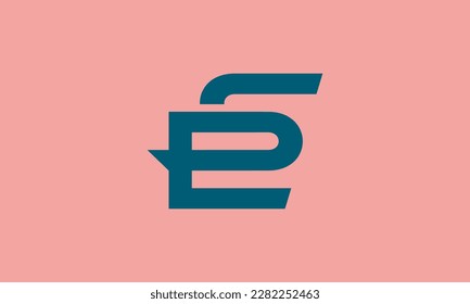 Alphabet letters Initials Monogram logo ES, SE, E and S