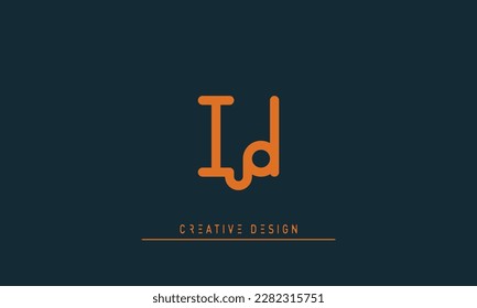 Alphabet letters Initials Monogram logo ID , DI