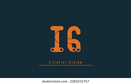 Alphabet letters Initials Monogram logo IC , CI