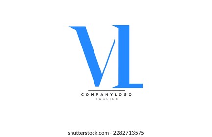 Letras alfabéticas Iniciales Logo Monograma VL,VL INITIAL,VL letra