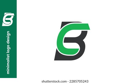 Letras alfabéticas Iniciales Logotipo Monograma CB, BC, C y B