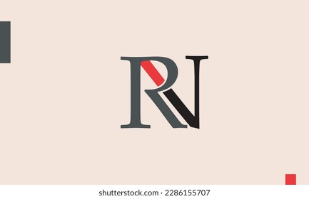 Alphabet letters Initials Monogram logo RV, VR, R and V