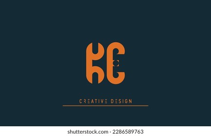 Alphabet letters Initials Monogram logo KE , EK