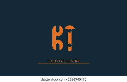 Alphabet letters Initials Monogram logo KT , TK