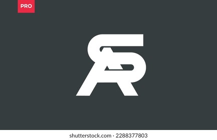 Alphabet letters Initial Monogram Logo SA, AS, S und A