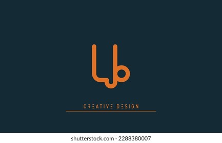 Alphabet letters Initials Monogram logo LB , BL