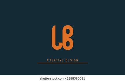 Alphabet letters Initials Monogram logo LB , BL