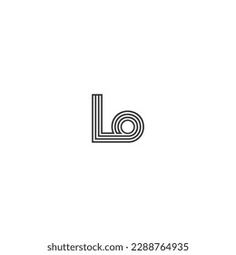 Alphabet letters Initials Monogram logo LO, OL, L and O