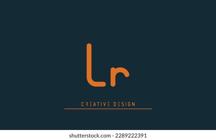 Alphabet letters Initials Monogram logo LR , RL