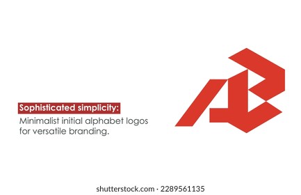 Alphabet letters Initials Monogram logo AB, BA, A and B
