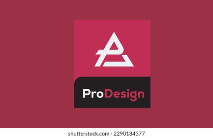Alphabet letters Initials Monogram logo PA, AP, P and A
