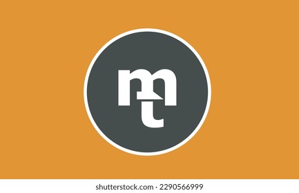 Alphabet letters Initials Monogram logo MT, TM, M and T