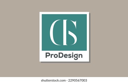 Alphabet letters Initial Monogram-Logo DS, SD, D und S