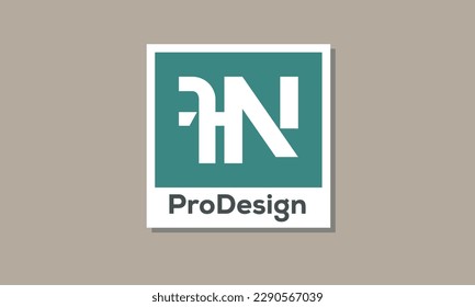 Alphabet letters Initials Monogram logo FN, NF, F and N