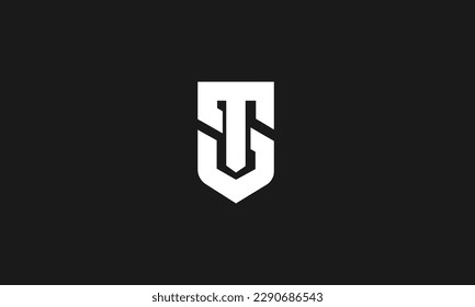 Letras alfabéticas Iniciales Monograma TS ST T S