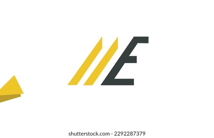 Alphabet letters Initials Monogram logo ME, EM, M and E