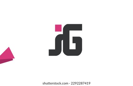Alphabet letters Initials Monogram logo JG, GJ, J and G