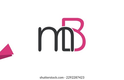 Alphabet letters Initials Monogram logo MB, BM, M and B