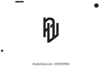 Alphabet letters Initials Monogram logo PW, WP, P and W