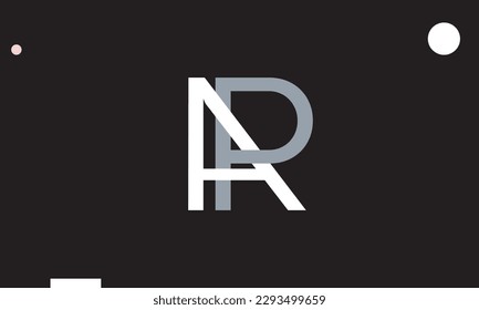 Alphabet letters Initials Monogram logo AR, RA, A and R