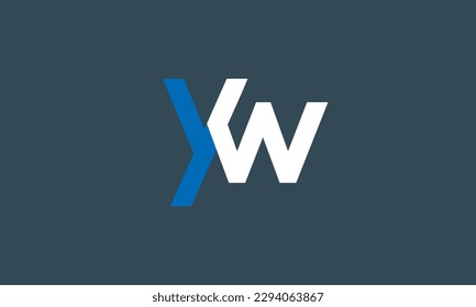 Alphabet letters Initials Monogram logo YW, WY, Y and W