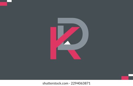 Alphabet letters Initial Monogram Logo KD, DK, K und D