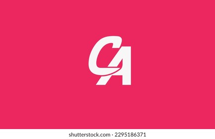 Alphabet letters Initials Monogram logo CA, AC, C and A