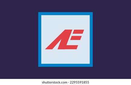 Letras alfabéticas Iniciales Monograma AE, EA, A y E
