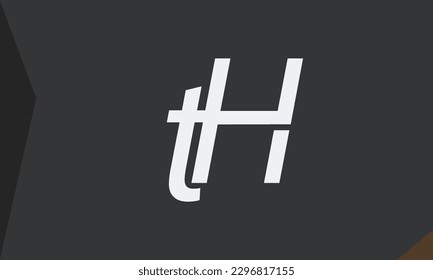 Alphabet letters Initial Monogram Logo TH, HT, T und H