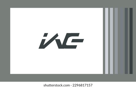 Alphabet letters Initial Monogram Logo EW, WE, E und W