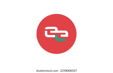 Alphabet letters Initials Monogram logo EE