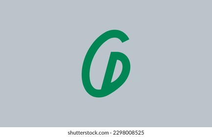 Alphabet letters Initials Monogram logo CD, DC, C and D