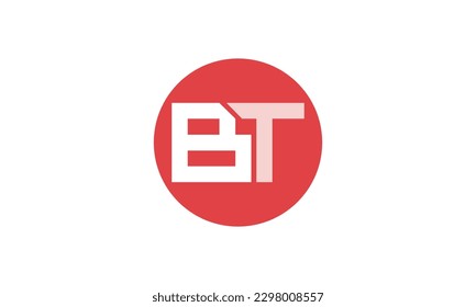 Alphabet letters Initials Monogram logo BT, TB, B and T