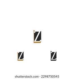 Alphabet letters Initials Monogram logo LZ ZL