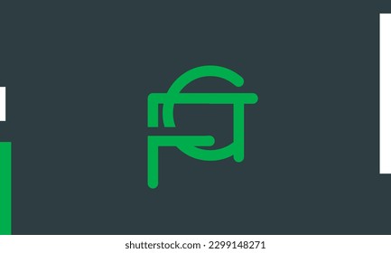 Alphabet letters Initials Monogram logo FG, GF, F and G