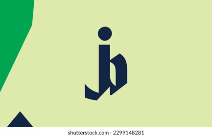 Alphabet letters Initials Monogram logo JB, BJ, J and B