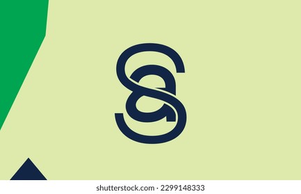 Alphabet letters Initial Monogram Logo SA, AS, S und A