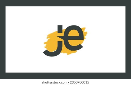 Alphabet letters Initials Monogram logo JE, EJ, J and E