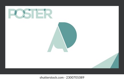 Alphabet letters Initials Monogram logo AD, DA, A and D