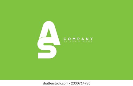 AS letras alfabéticas Iniciales logotipo de monograma SA