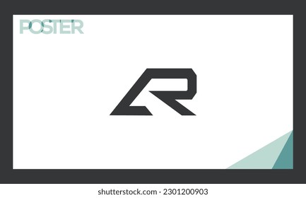 Alphabet letters Initials Monogram logo AR, RA, A and R