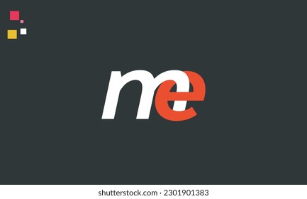 Alphabet letters Initials Monogram logo ME, EM, M and E