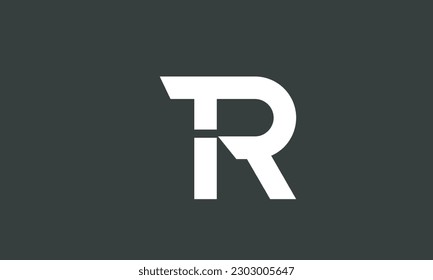 Alphabet letters Initials Monogram logo TR, RT, T and R