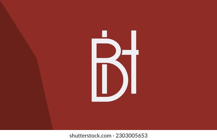 Alphabet letters Initials Monogram logo BH, HB, B and H
