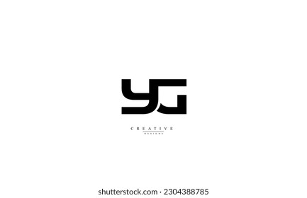 Alphabet letters Initials Monogram logo YG GY Y G