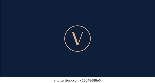 Alphabet letters Initials Monogram logo V INITIAL