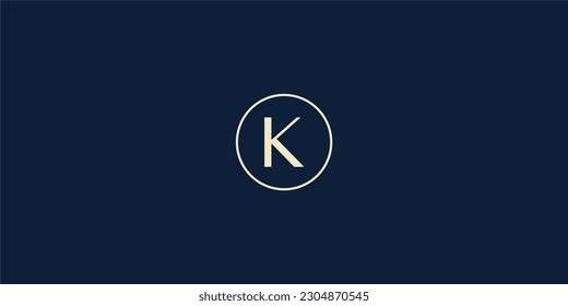Alphabet letters Initials Monogram logo K INITIAL