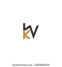 Alphabet letters Initials Monogram logo KW WK